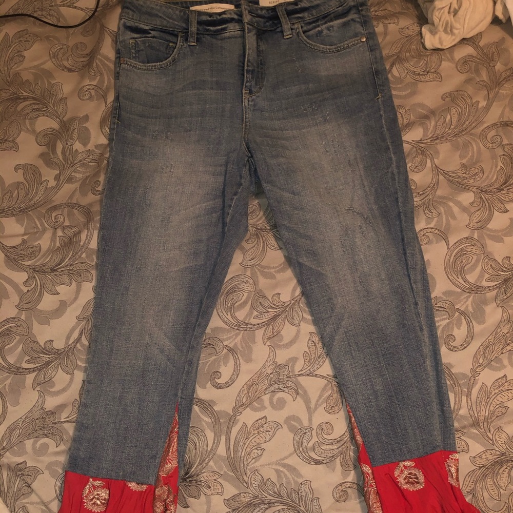 Pilcro Cropped flare Jeans Anthropologie